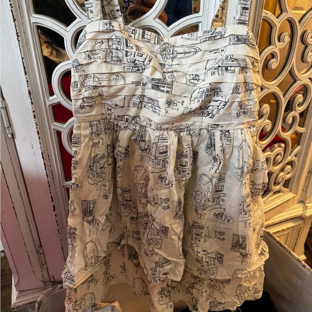 Elegant Cream Printed Women's Skirt